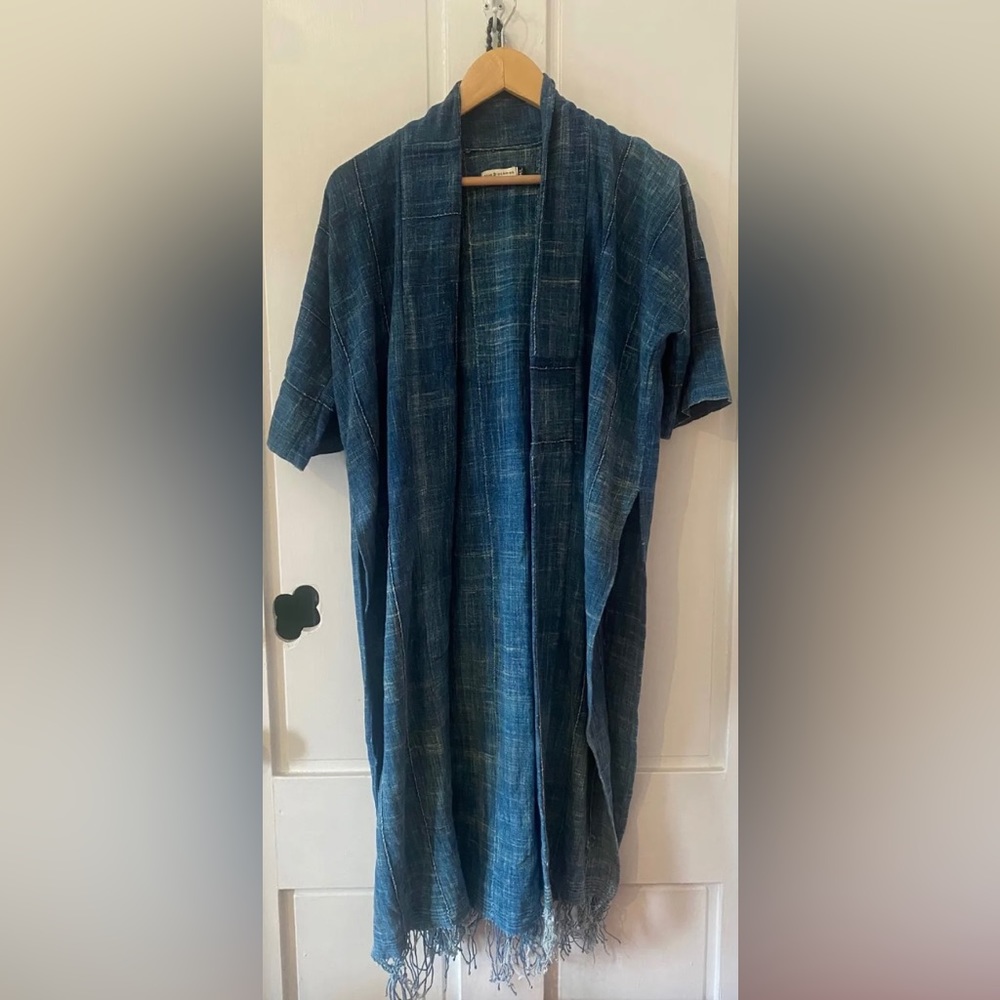 Mira Blackman Indigo Mudcloth Jacket